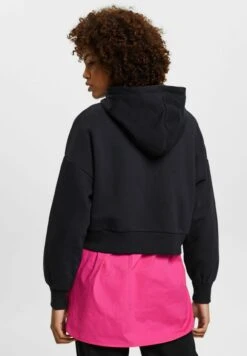 Edc By Esprit Gecroppter Mit Zipper - Sweater Met Rits - Black -Esprit 00ec79c1624147dd8ea10aa7872b7d69