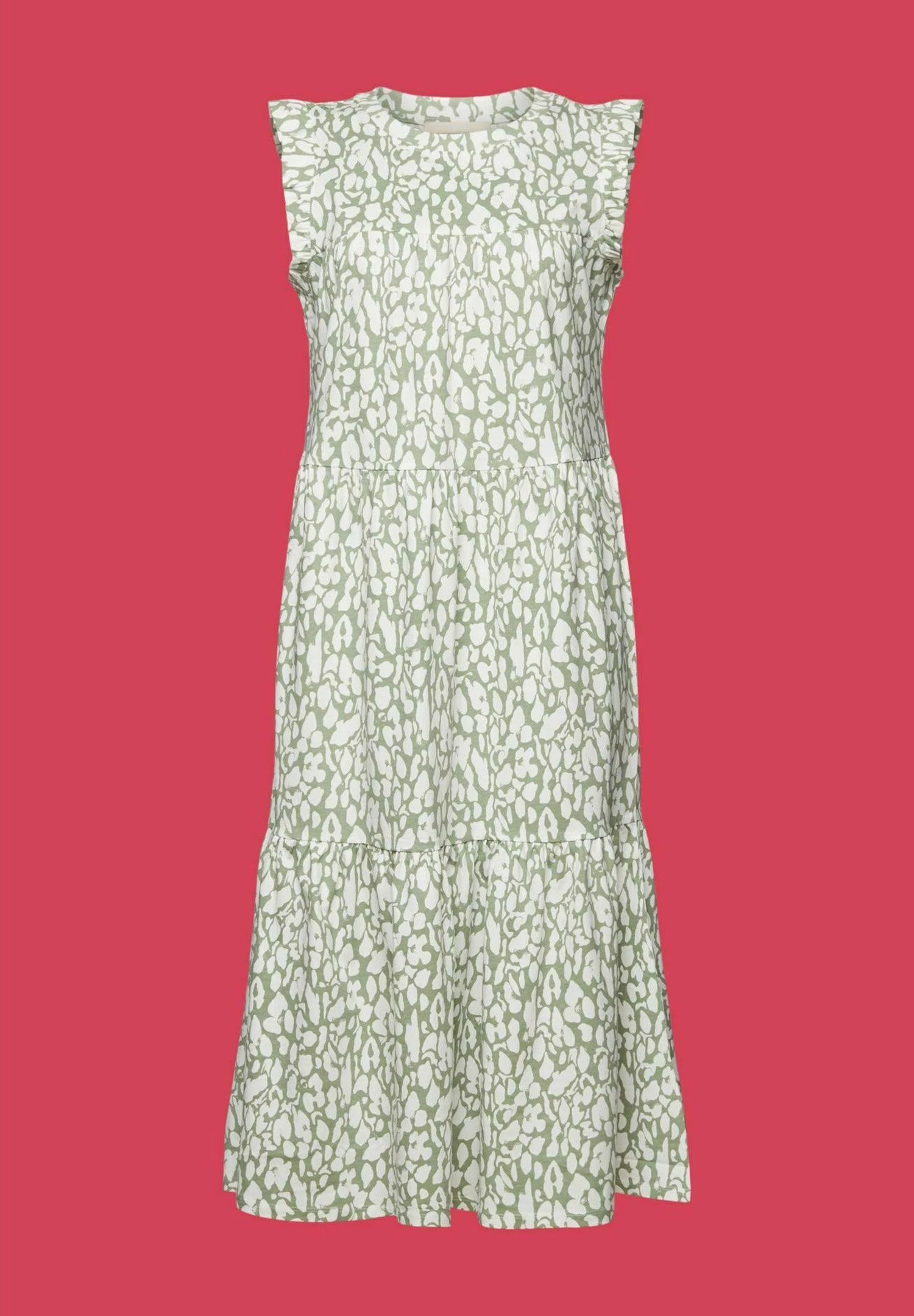 Edc By Esprit Printed - Jurk - Pale Khaki 8 Edc By Esprit Printed - Jurk - Pale Khaki - Afbeelding 6