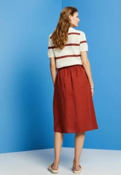 ESPRIT Light- A-Lijn Rok - Terracotta New -Esprit 029b1a3cdf384108a57ee8b5f1f1dfdc