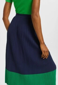 ESPRIT Plissierter- A-Lijn Rok - Navy -Esprit 042b05401367405a93e0635fefc59207