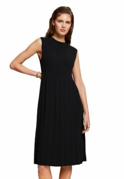 ESPRIT Ärmelloses Mit Rundhals - Gebreide Jurk - Black