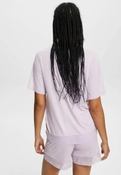 ESPRIT Set Mit Spitzenbesatz - Pyjama - Violet -Esprit 04f5574613904486afa77babba860f80