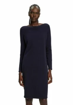 ESPRIT Flat - Gebreide Jurk - Navy -Esprit 085416129fe1485e9be2f8386cfcacb3