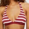 ESPRIT Brela Beach_Par Padded Halterneck Stripe - Bikinitop - Dark Red -Esprit 08e20d55dd594ebab98cf754b99d4ee9