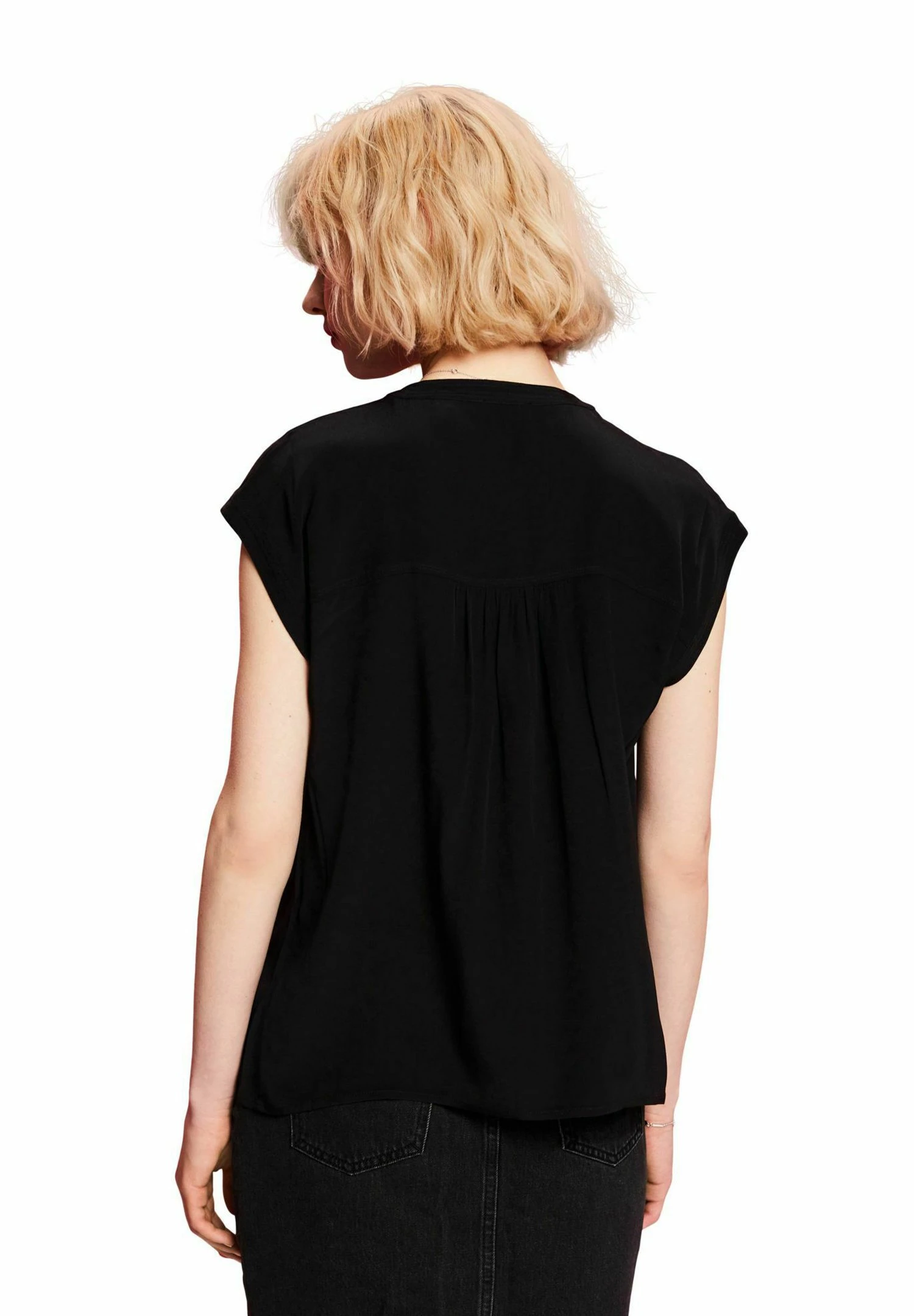ESPRIT Kurzarm - Overhemdblouse - Black 4 ESPRIT Kurzarm - Overhemdblouse - Black - Afbeelding 2