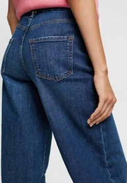 Edc By Esprit Wide Leg High Rise - Flared Jeans - Blue Dark Washed -Esprit 09e1f4da7e234394a8463ac945b234f9