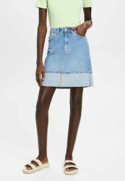 ESPRIT Mit Mittlerer Bundhöhe - Jeansrok - Blue Light Washed
