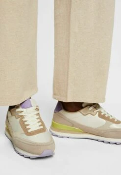 ESPRIT Mit Echtem - Sneakers Laag - Beige