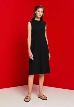 ESPRIT Ärmelloses Mit Rundhals - Gebreide Jurk - Black -Esprit 0de84d5e971b41d6891c8d8caf4b1729