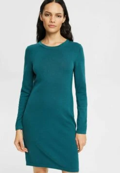 Edc By Esprit Flat - Gebreide Jurk - Teal Green