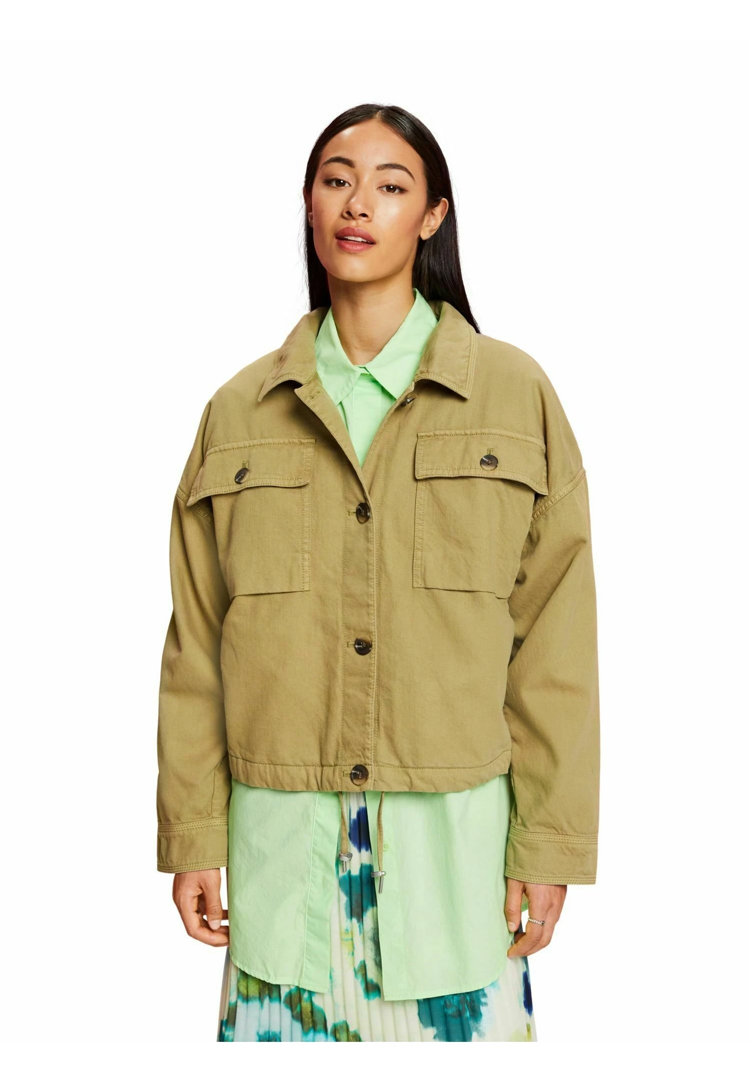 ESPRIT Indoor - Lichte Jas - Pistachio Green 3 ESPRIT Indoor - Lichte Jas - Pistachio Green