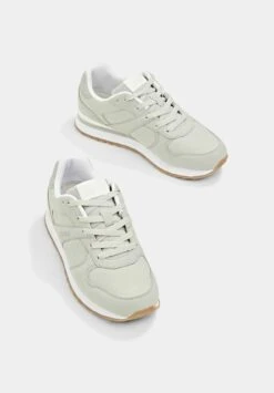 ESPRIT Material-Mix-Sneaker In - Sneakers Laag - Light Grey -Esprit 120832f7576b419596d9cf1a24202b8a