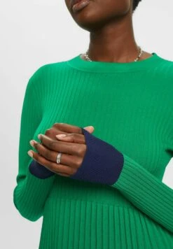 ESPRIT Mit Rundhals - Gebreide Jurk - Emerald Green -Esprit 13dcff86053e4d329f4384e617a7c467