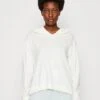 ESPRIT Bubble Hem Tee - Longsleeve - Off White