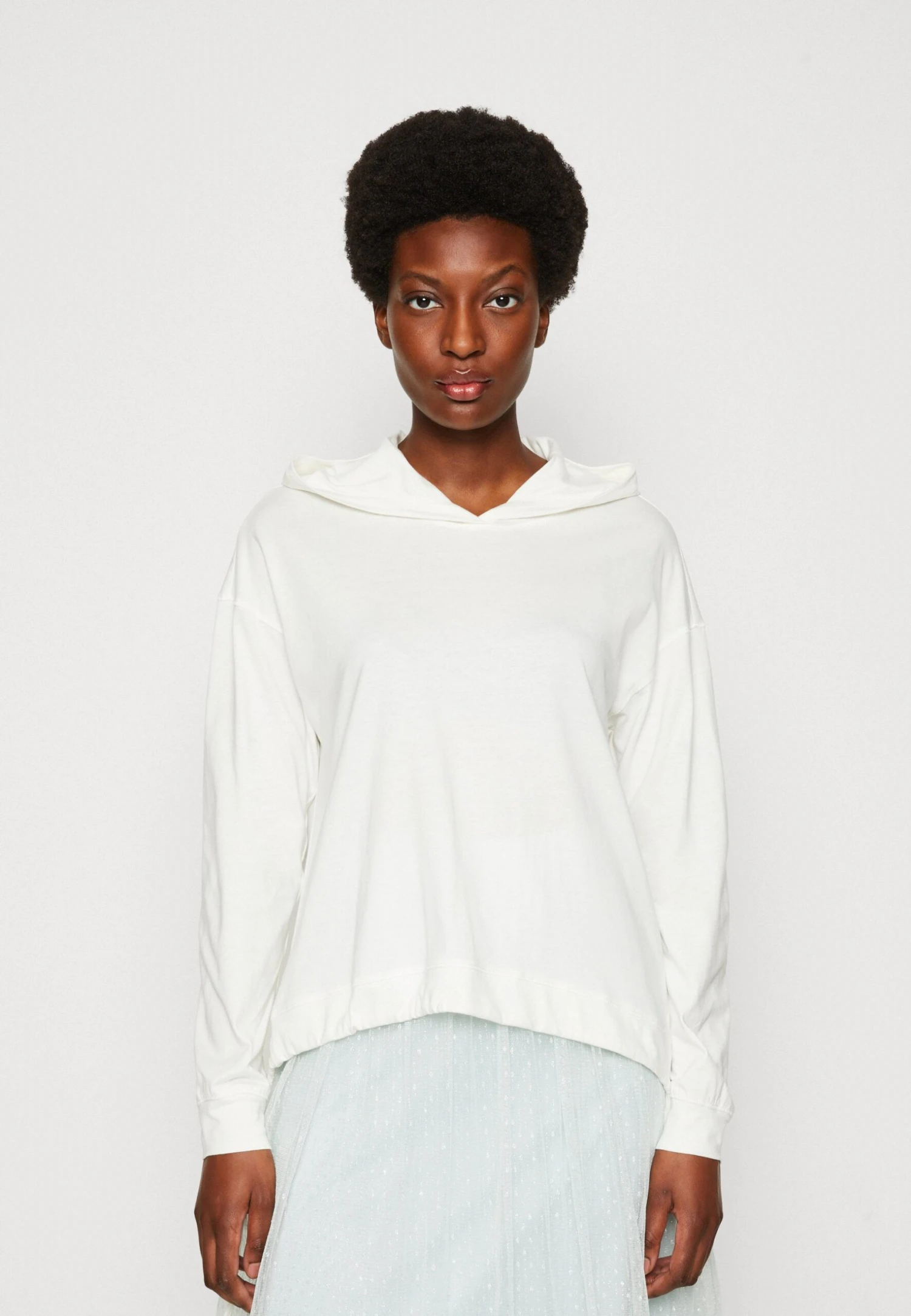 ESPRIT Bubble Hem Tee - Longsleeve - Off White 3 ESPRIT Bubble Hem Tee - Longsleeve - Off White