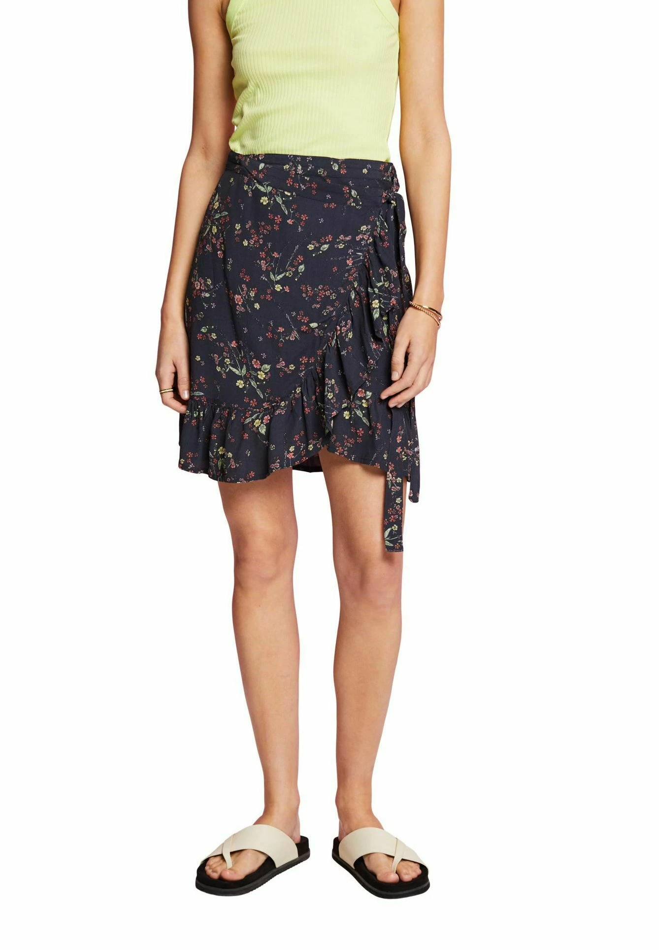 Edc By Esprit Light- A-Lijn Rok - Dark Blue 3 Edc By Esprit Light- A-Lijn Rok - Dark Blue