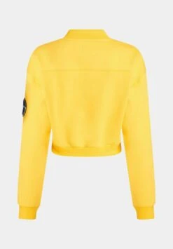 ESPRIT Cropped College Mit Patches - Sweater - Yellow -Esprit 19882af938904242887dd6a57c0691d6