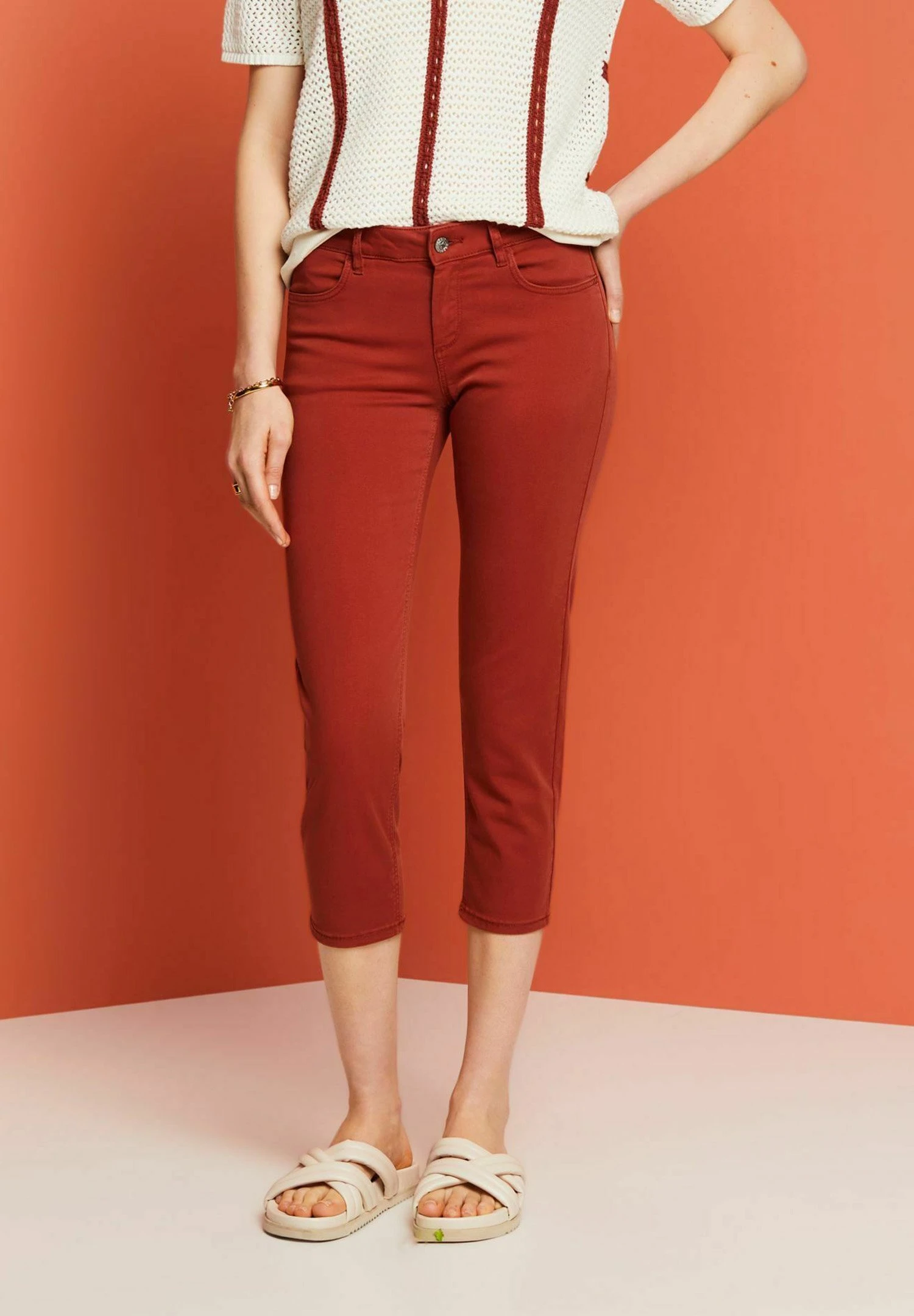 ESPRIT Capri - Jeansshort - Terracotta New 10 ESPRIT Capri - Jeansshort - Terracotta New - Afbeelding 8