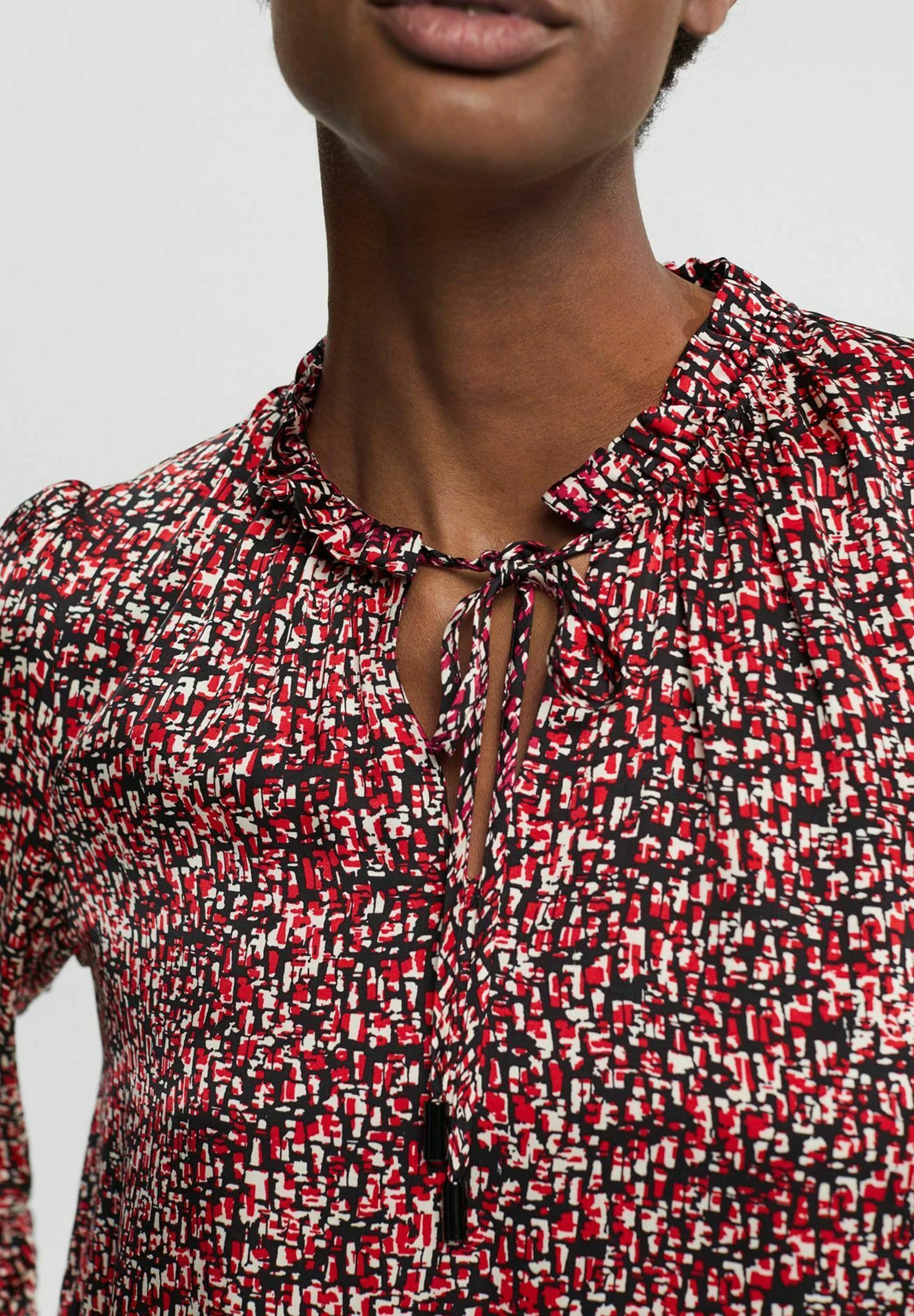 ESPRIT Long Sleeve - Blouse - Red Colorway 6 ESPRIT Long Sleeve - Blouse - Red Colorway - Afbeelding 4