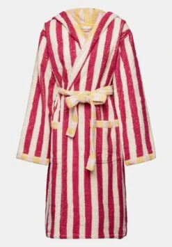 ESPRIT Gestreifter Unisex - Badjas - Cranberry -Esprit 1db97141848147b6836ec6ae13098c94
