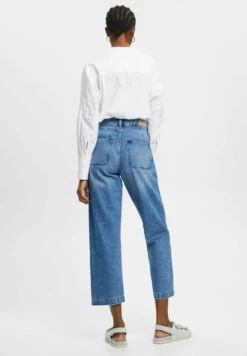 ESPRIT In Dad-Passform Aus Nachhaltigem- Straight Leg Jeans - Blue Medium Washed New -Esprit 25af6b2ab51241eba1b6a303ddd20a02