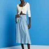 ESPRIT Midi - A-Lijn Rok - Blue Light Washed -Esprit 26010cc867b34e1aafb6ff100dac821a