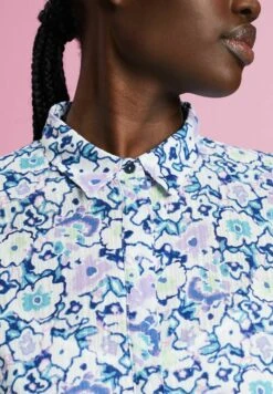 ESPRIT Mit Floralem Allover - Blousejurk - White -Esprit 2698e55ad790446b914b7eff83187fdb