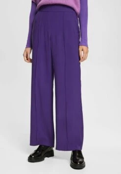 Edc By Esprit Mit Weitem Bein - Broek - Dark Lavender