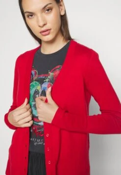 ESPRIT Button Cardigan - Vest - Dark Red -Esprit 282adb2ab8a043bf8340b7bc5e46d12d