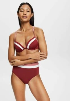 ESPRIT Tayrona Beach High Waist Brief - Bikinibroekje - Dark Red