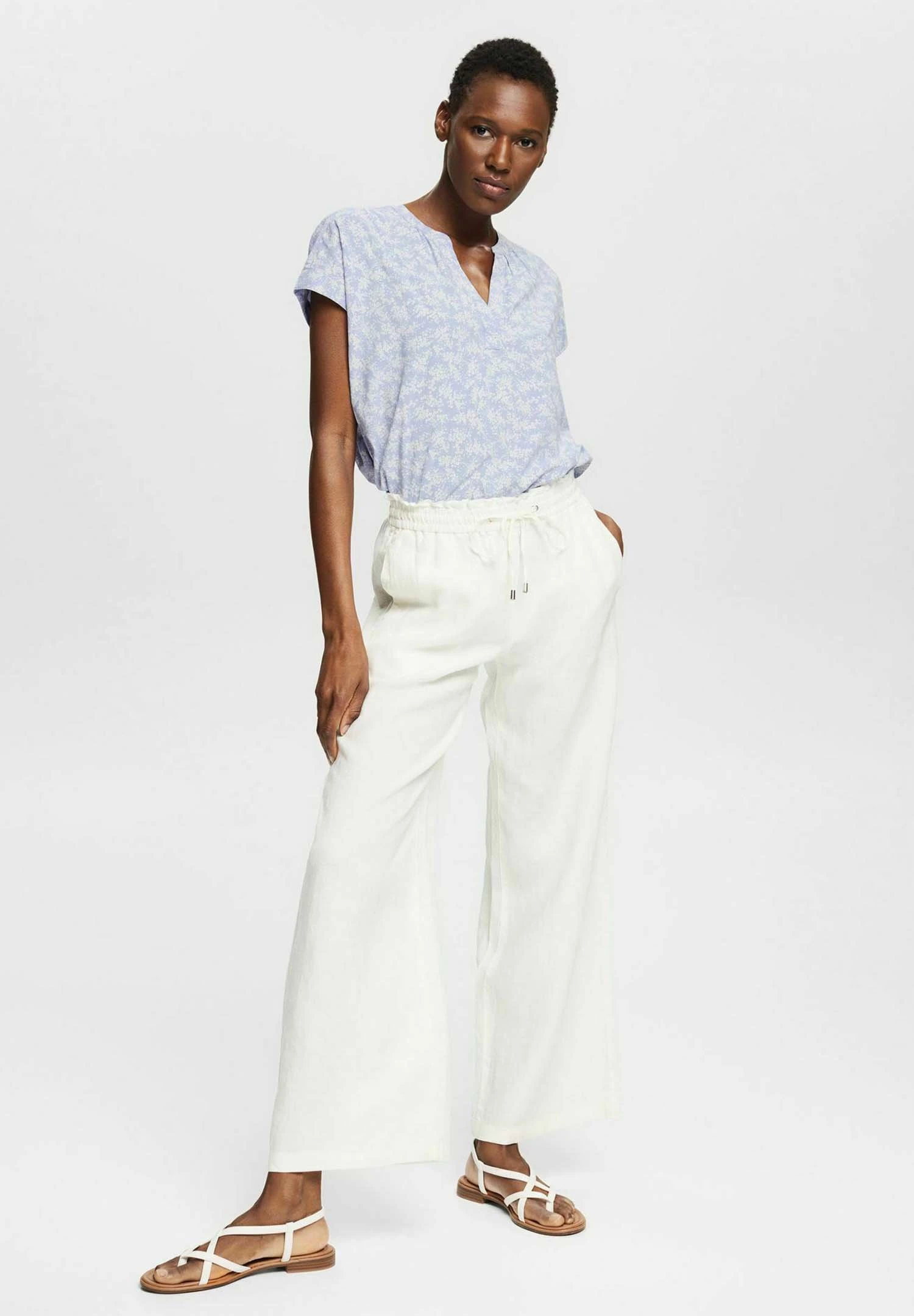 ESPRIT Aop- Blouse - Light Blue Lavender 4 ESPRIT Aop- Blouse - Light Blue Lavender - Afbeelding 2