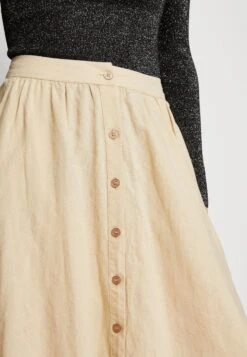 ESPRIT Buttoned Skirt - A-Lijn Rok - Sand -Esprit 2af6843fcf124dc1bde93a398be0e5f7