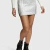 ESPRIT Mit Zopfmuster Im Metallic-Look - A-Lijn Rok - Silver 1 ESPRIT Mit Zopfmuster Im Metallic-Look - A-Lijn Rok - Silver -Esprit 2cbd25c277b1440e9e41ec201ad19622