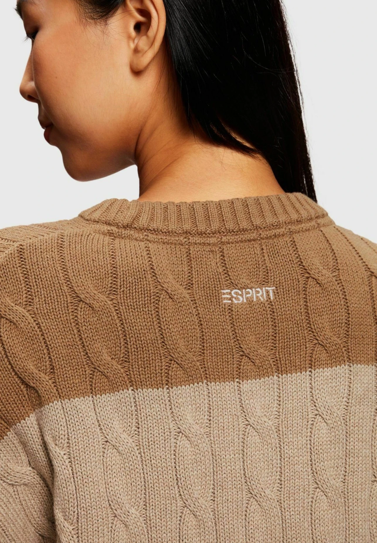 ESPRIT Gestreifter - Trui - Sand 5 ESPRIT Gestreifter - Trui - Sand - Afbeelding 3