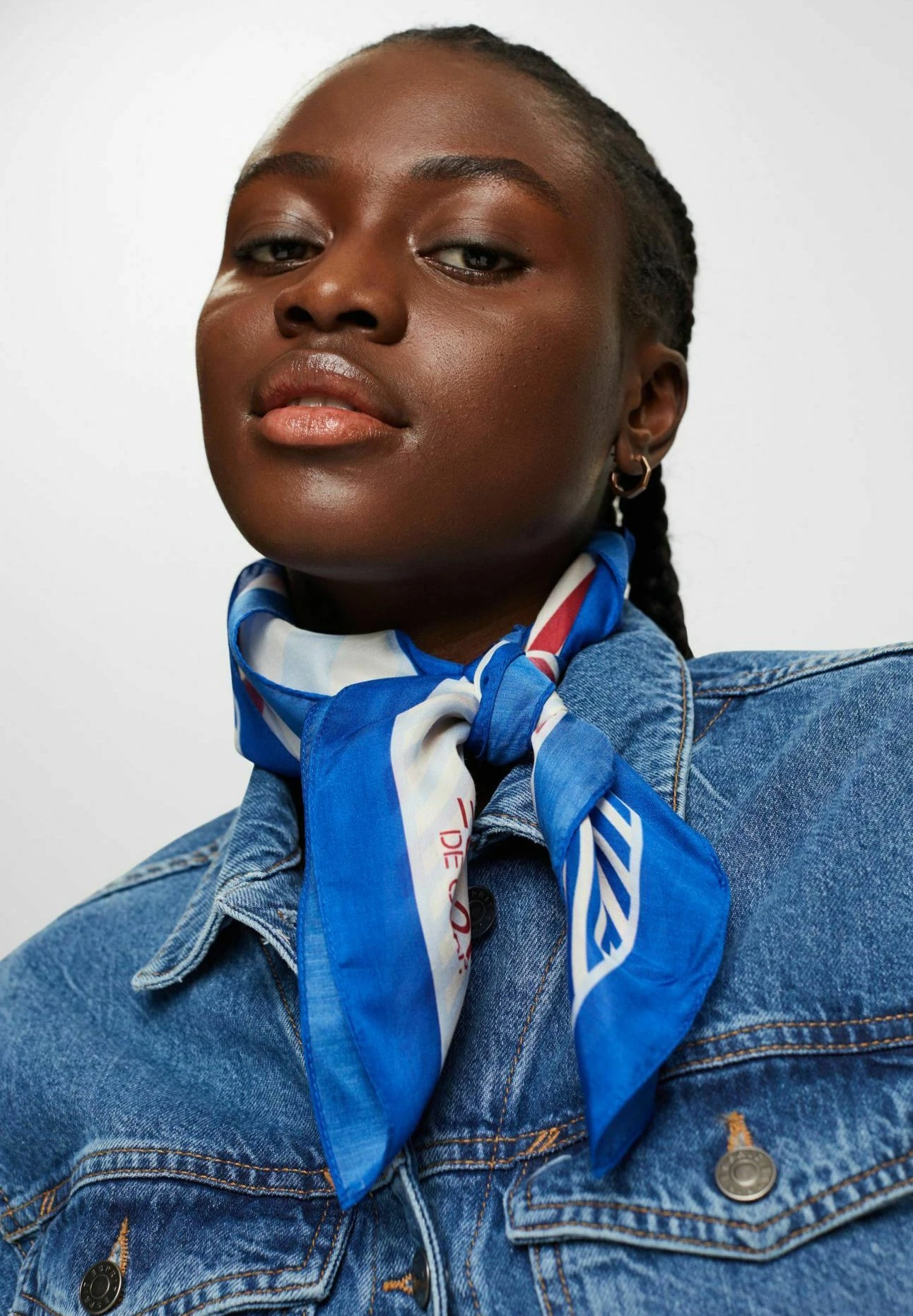 ESPRIT Nicki Mit Muster-Mix - Halsdoek - Pastel Blue 3 ESPRIT Nicki Mit Muster-Mix - Halsdoek - Pastel Blue