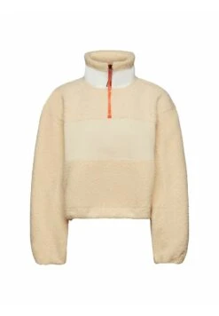 ESPRIT Troyer Aus Material Mix - Fleece Trui - Cream Beige -Esprit 2f8419b57b314b1ab6084050b3d1bd3c