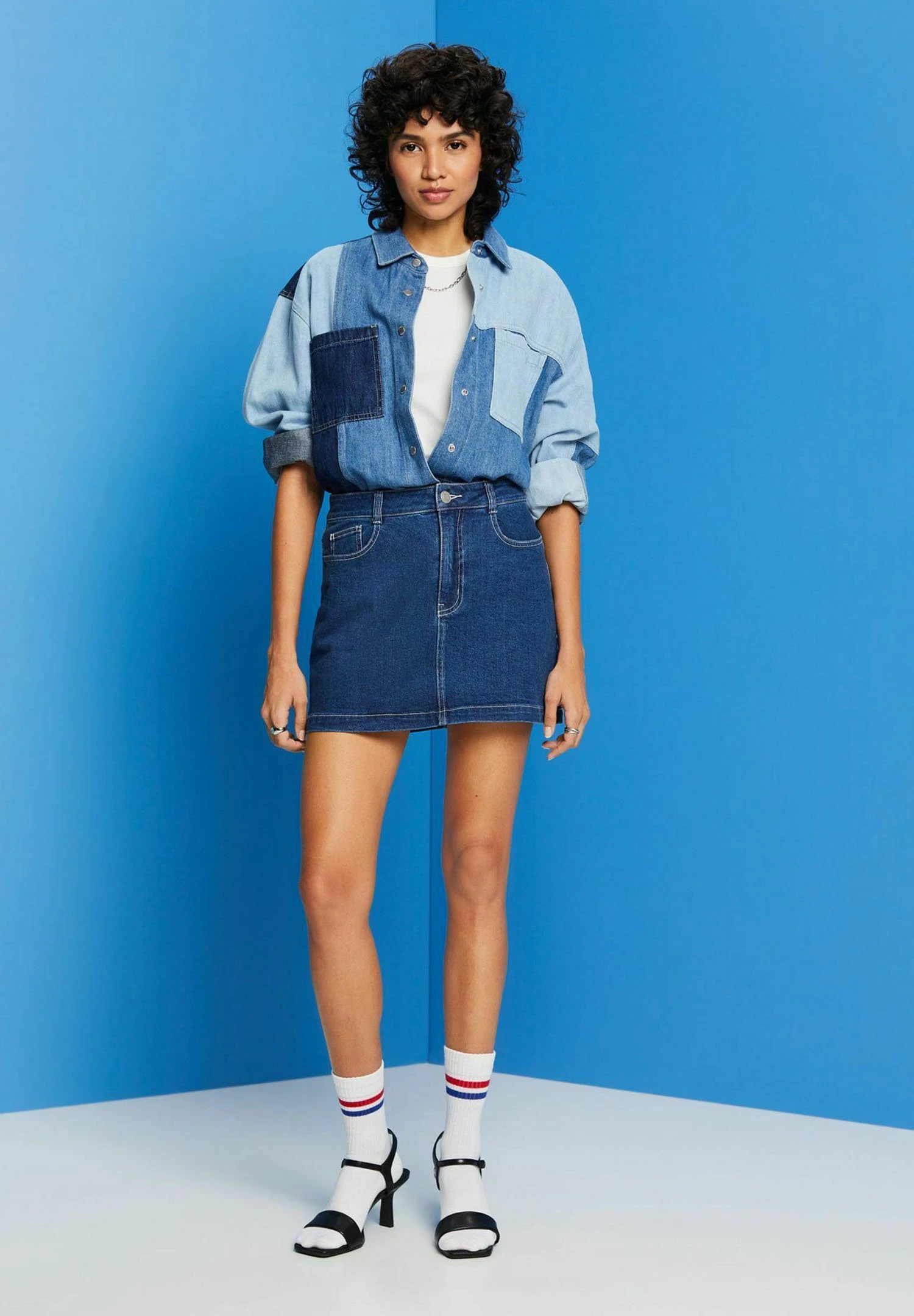 ESPRIT Jeansrok - Blue Medium Washed New 5 ESPRIT Jeansrok - Blue Medium Washed New - Afbeelding 3