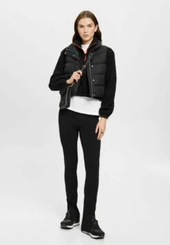 ESPRIT Troyer Aus Material Mix - Fleece Trui - Black -Esprit 308e44eb8e4348a9986f834ecc141950