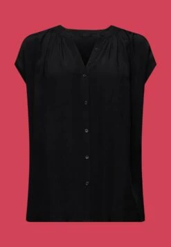 ESPRIT Kurzarm - Overhemdblouse - Black 19 ESPRIT Kurzarm - Overhemdblouse - Black -Esprit 309b284d418345758bb05432be2e28ad