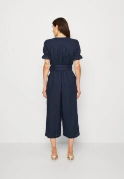 ESPRIT Belted Overall - Jumpsuit - Navy -Esprit 30ecb6b0c48e420da5ce1f4a33968eab