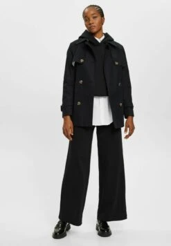 ESPRIT Kurzer Mit Gürtel - Trenchcoat - Black -Esprit 3178ad70d1b94110a9c6a75e1b9d47c7
