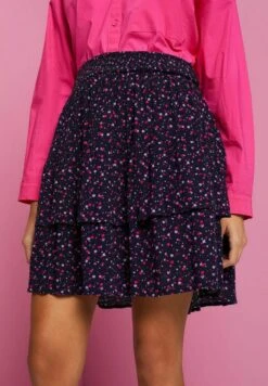 Edc By Esprit Light - A-Lijn Rok - Navy -Esprit 330162aed4fc4f3c94247e8e432e73fc