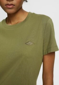 ESPRIT Mit Logo Stickerei - T-Shirt Basic - Olive -Esprit 3901de759f2e4e2397c53b91394c7ee8