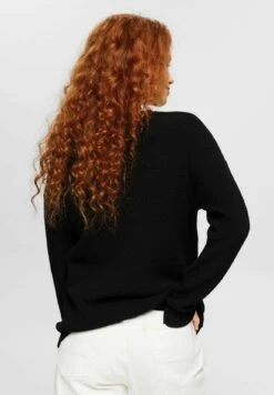 Edc By Esprit Mit V-Ausschnitt - Trui - Black -Esprit 39d18387d5e5430f8f6dfb80fc0daef8