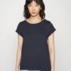 Edc By Esprit Slub Round Neck - T-Shirt Basic - Navy -Esprit 3bdf3f20b78846cc822155bcb4689408