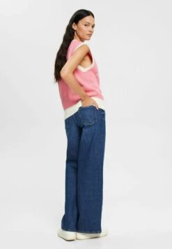 Edc By Esprit Wide Leg High Rise - Flared Jeans - Blue Dark Washed -Esprit 3dfda96e6e4043abbcb669f308be8a8c
