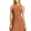 ESPRIT Flat - Gebreide Jurk - Camel -Esprit 3e1a5324f2a0429683f76563cb31bc65