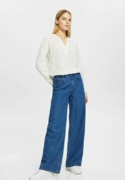 ESPRIT Dobby Mit Blumenprint - Blouse - Off White -Esprit 40dbd91c152f47a6b48f52b4a5b3b2d8