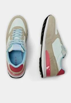 ESPRIT Mit Echtem - Sneakers Laag - Light Blue -Esprit 41240972265a4498a0c8f5973bf9e7de
