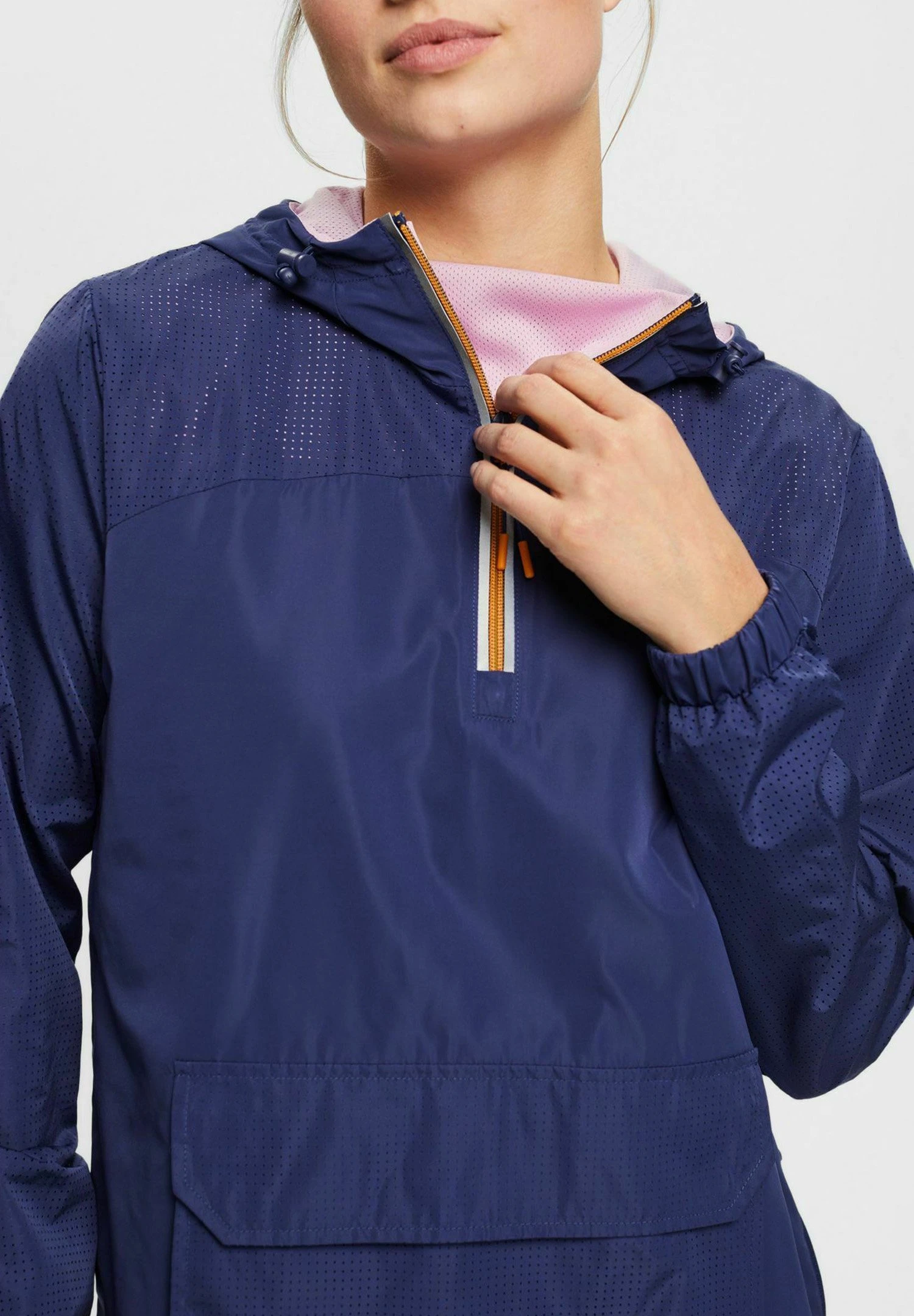 Mit Halblangem Zipper - Windjack - Navy 6 Mit Halblangem Zipper - Windjack - Navy - Afbeelding 4